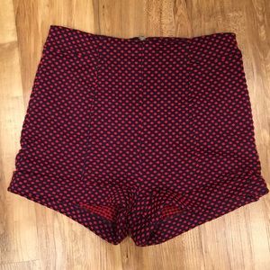 Urban Outfitters high waisted polka dots shorts.